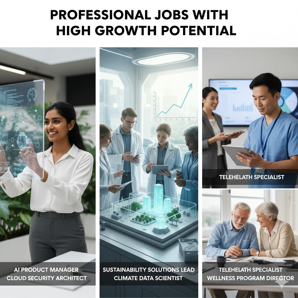 Professionals working in high-growth careers with strong future demand and advancement opportunities.