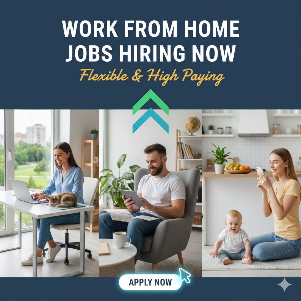 Work From Home Jobs Hiring Now – Flexible & High Paying
