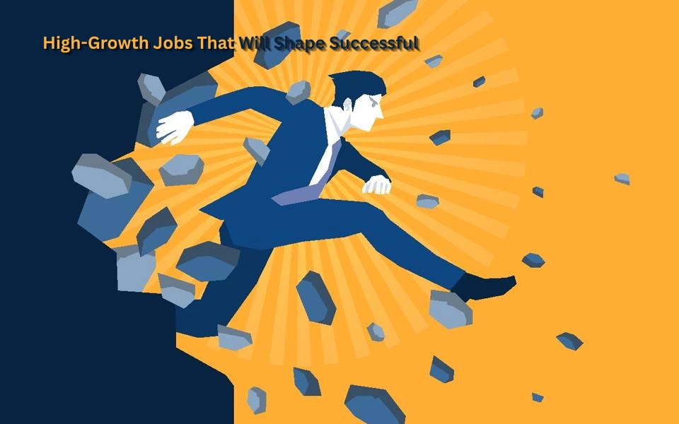 Illustration representing high-growth jobs shaping successful careers in 2025 through innovation, technology, and global opportunities.