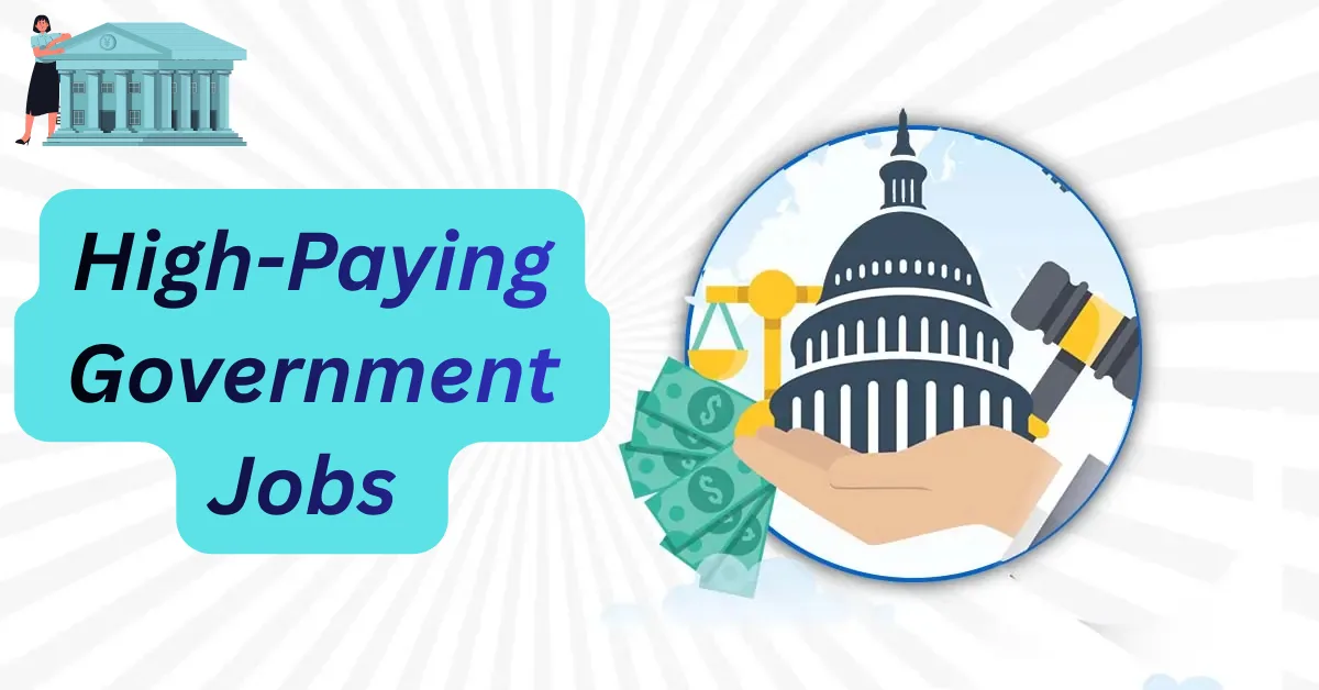 “Government job aspirants reviewing high-paying public sector career options with official buildings and recruitment documents in the background.”