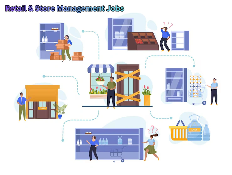 Retail store manager supervising staff and daily operations inside a modern retail outlet