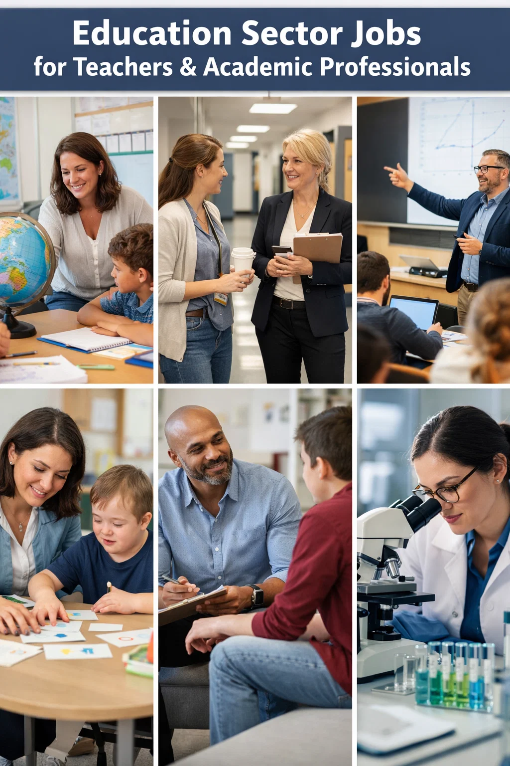 Education Sector Jobs for Teachers & Academic Professionals